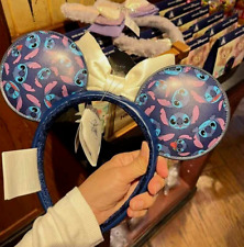 Authentic Disney 2024 Stitch Ear Headband Disneyland Exclusive Limited Edition picture