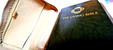 Bible , the living bible with Khaki Demim cover, picture