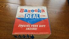 Vintage 1950-60's Topps Bazooka Bubble Gum 480 Count Counter Top Display Box picture