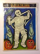 Halloween Window Wall Decoration Mummy, Ghosts and Pumpkins Vintage Color Clings picture