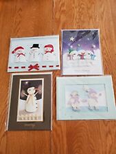 4 Vintage Unused BURGOYNE 3D Christmas Cards/Envelopes individually sealed #4 picture