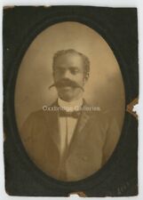 Extraordinary Moustache African American 1880 Black Gentleman Cabinet Card 9944 picture