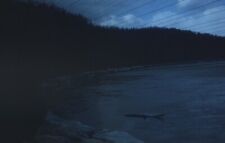 Dark Moody Atmospheric Lake Original 1959 Photo Slide picture