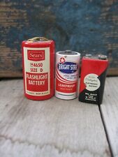 3 Vintage Batteries Sears and Bright Star  picture