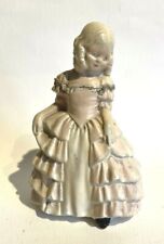 Vintage Chalkware  Coventry Ware Girl Figurine Pink Dress Colonial Victorian picture
