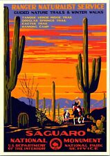 Saguaro National Park Arizona desert WPA poster art postcard picture
