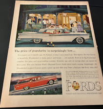 1959 Ford Galaxie Club Victoria - Vintage Original Automotive Print Ad Wall Art picture