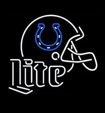 CoCo Indianapolis Colts Helmet Miller Lite Beer Neon Sign Light 24