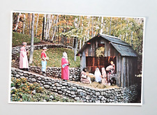 Vintage Postcard North Poll New York - THE NATIVITY PAGEANT at Santa's Workshop picture