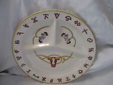 Vintage Fred Roberts Western Divide Plate 1950 Brands Longhorn picture