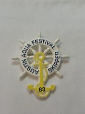 Vintage '83 AUSTIN AQUA FESTIVAL SKIPPER Pin Aquafest Texas PERFECT picture