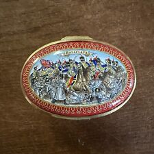 HALCYON DAYS TRINKET ENAMEL BOX 150TH ANN. CHARGE OF LIGHT BRIGADE 23/150 picture
