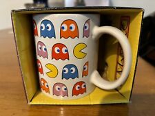 Pac Man 11 Oz Ceramic White Mug with Ghosts Gang Design Official Licensed mug picture