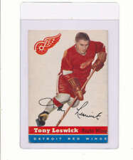 1954 Topps hockey card  Tony Leswick red Wings #45 bm picture
