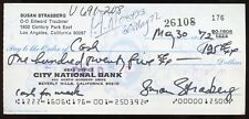 Susan Strasberg d1999 signed check auto Broadway Actress Diary of Anne Frank picture