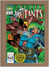 New Mutants #93 Marvel Comics 1990 Rob Liefeld CABLE VS WOLVERINE NM 9.4 picture