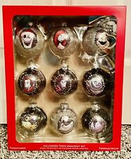 Nightmare Before Christmas Halloween Town Hallmark Ball Ornament Set Of 9 picture