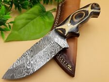 RARE STEEL HANDMADE HUNTING TACTICAL CAMPING BOOT  BOWIE KNIFE  WOOD  SHEATH picture