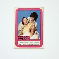 1978 Three's Company Topps Sticker Card #1 picture