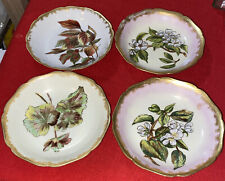 Antique HAVILAND & CO. c1887 Cabinet Plates. Var Floral motifs. Set Of 4. EUC picture