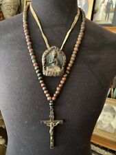 Very Cool Rustic Pair of Necklaces, Crucifix and Buddha From My Film Collection picture