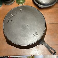 Pre-Griswold Erie #12 Cast Iron Skillet picture