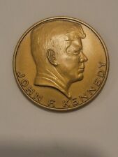 *UNUSUAL*  President John F Kennedy  Bronze 1961 US Mint  Inaugural MULE MEDAL picture