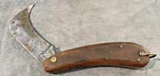 Vintage RARE Romo of Spain 421 Hawkbill wood handle Soligen blade knife--1151.23 picture