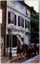 Postcard - Coach and Horses in Elfreth's Alley, Philadelphia, Pennsylvania picture
