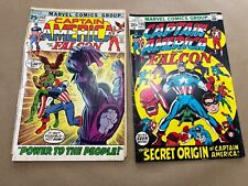 Lot Of 2 Marvel Comics Group. Captain America  20-25 Cents  **VERY RARE** picture