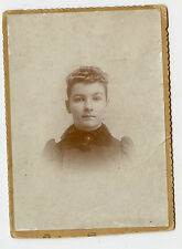 Cabinet Photo-Young Lady-Light Eyes-Short Curly Bangs-Nellie McKEE- picture