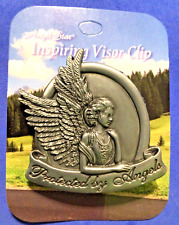 Protected By Angels Visor Clip Auto Car Truck signed Angel Star 2-1/2 inch picture