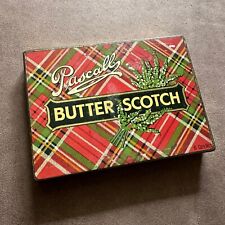 VINTAGE c.1950's PASCALL BUTTER SCOTCH CONFECTIONARY ADVERTISING TIN picture