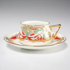 Russian Lomonosov Imperial Porcelain Tea Cup & Saucer Barbara Walters Collection picture