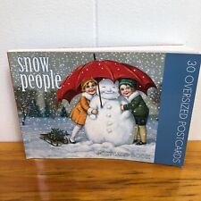 Vintage Postcard Book Snow People Art Set Of 30 By Darling & Company Seattle picture