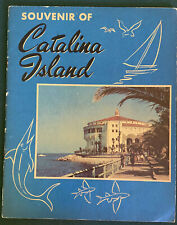 Souvenir of Catalina Island Vtg Brochure California Avalon Casino Fishing Map picture