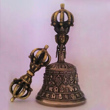 Bronze Tibetan Buddhism 9 Pronged Bell 7