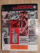 VINTAGE 1968 ROCKWELL DELTA INDUSTRIAL MACHINES CATALOG SHOP BOOK DRILL SAW TOOL picture