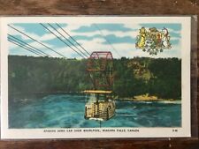 Spanish Aero Car Over Whirlpool Niagara Falls New York Vintage Post Card Leslie picture