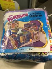 The Flintstones Blanket Twin Sized 1994 New With Flaws See Below picture
