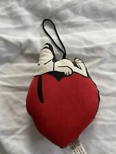 Vintage Fabric Snoopy Ornament: Heart picture