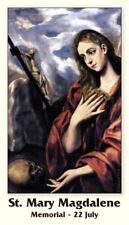 St. Mary Magdalene LAMINATED Prayer Card, 5-pack, with Two Free Bonus Cards picture