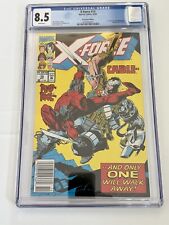 X-FORCE #15 CGC 8.5 Newsstand Edition Sun Spot Joins X Force. picture
