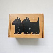 Vintage Recipe Box Scottie Dog Scottish Terrier 1984 Designed by Taylor & NG picture