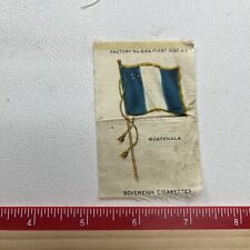 Vtg c 1910s As-Is-Rough Country GUATEMALA Flag Tobacco Silk S007 picture