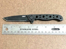CRKT M16-10KS-Pocket Knife CARSON Design Tanto Combo Blade linerlock -Great Cond picture