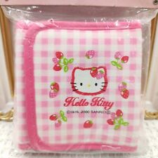 Sanrio Hello Kitty Mini Disc Pocket Organizer Strawberry Vintage Japan 2000 RARE picture