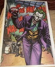 Promo Cartoon Poster Batman Joker Laughing Ha WB DC Comics UK made GBeye 36”x24” picture