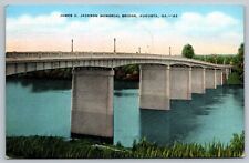 Postcard James U Jackson Memorial Bridge Augusta GA picture
