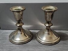 Vintage Towle Weighted Sterling Silver Candle Holders 4.25
